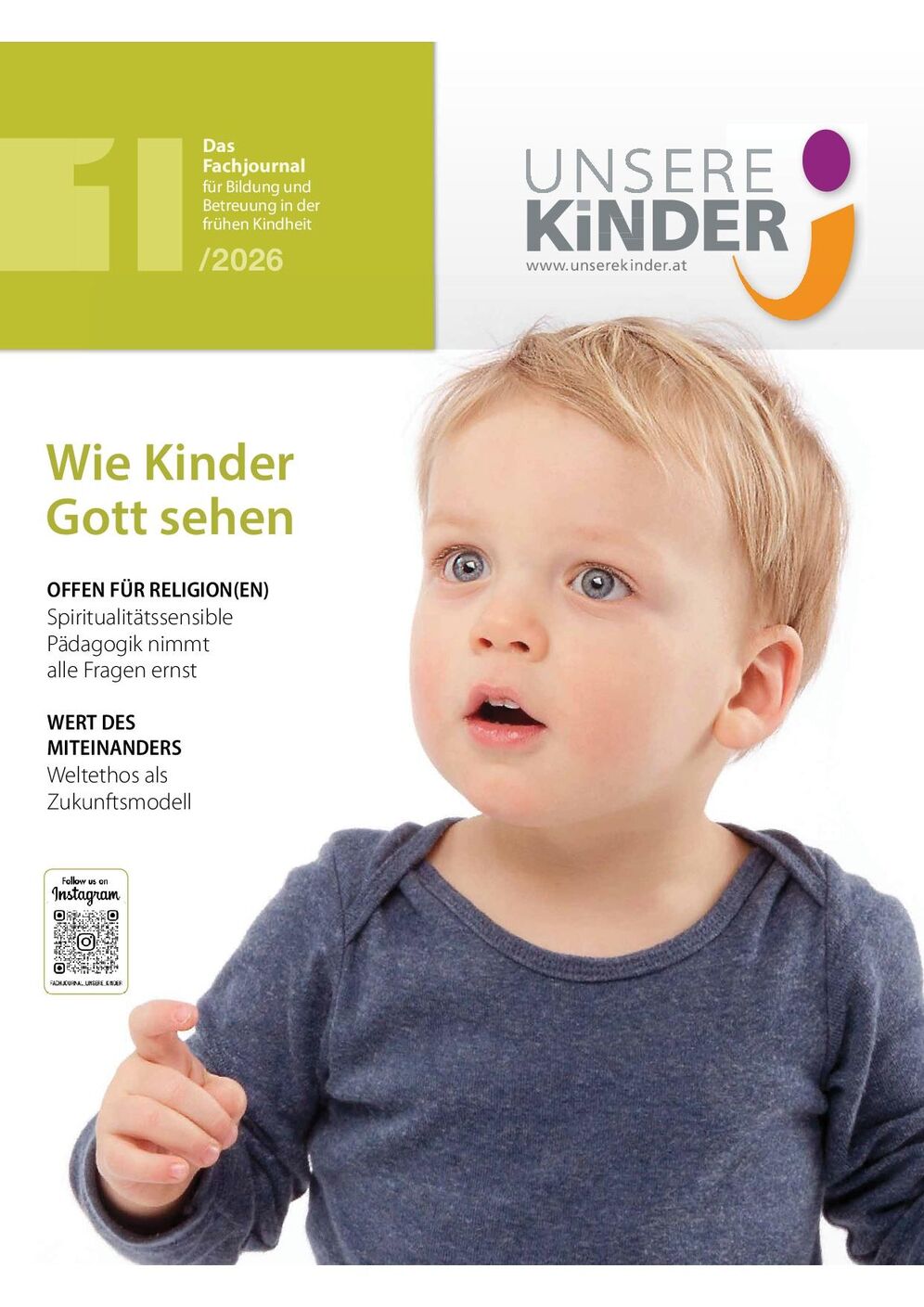 UNSERE KINDER Ausgabe 1/2026, Fachjournal, Elementarpädagogik, Kleinkindpädagogik, Kindergarten