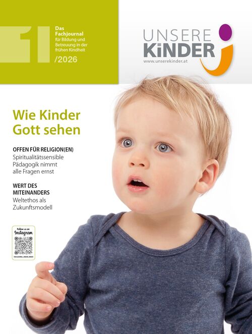 UNSERE KINDER Ausgabe 1/2026, Fachjournal, Elementarpädagogik, Kleinkindpädagogik, Kindergarten