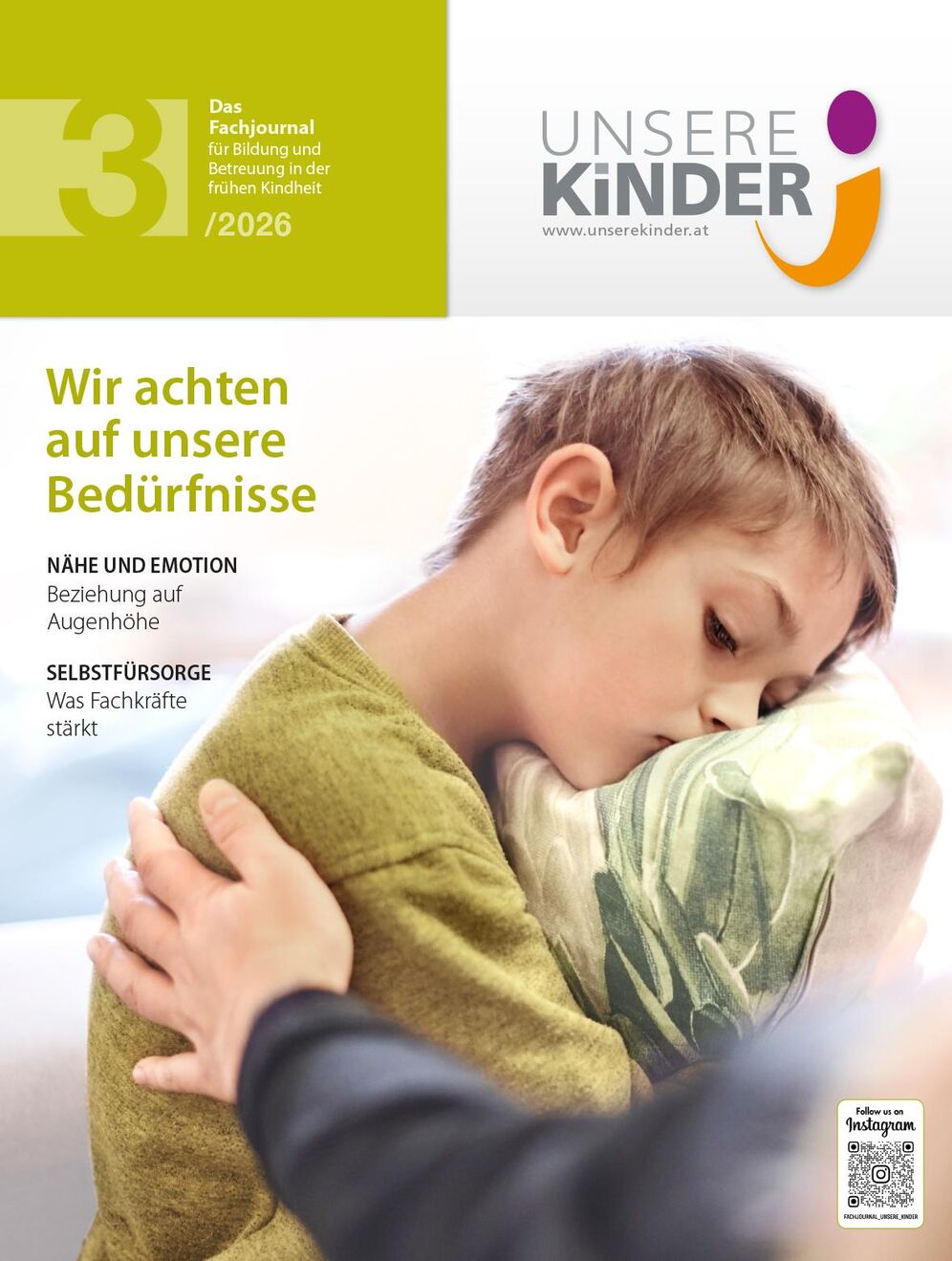 UNSERE KINDER Ausgabe 3/2026, Fachjournal, Elementarpädagogik, Kleinkindpädagogik, Kindergarten